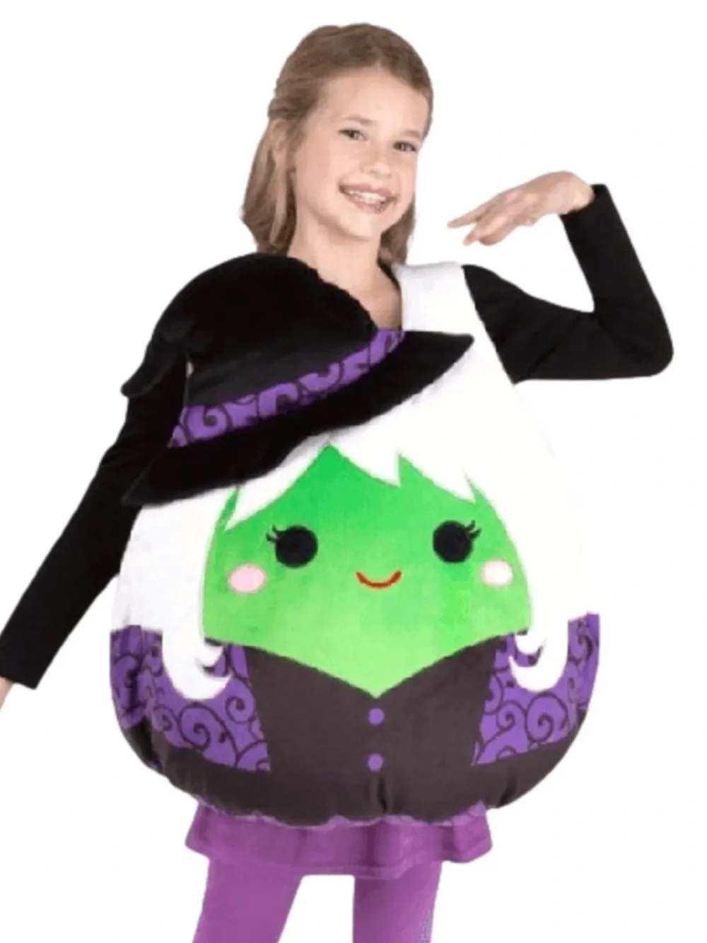 Squishmallow Mariposa the Witch Kids Halloween Costume one size like new